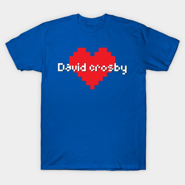 David crosby -> pixel art T-Shirt by LadyLily